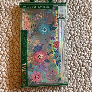 Swarovski Crystal Floral Phone Case for iPhone 8/7/6 Plus - Multicolor